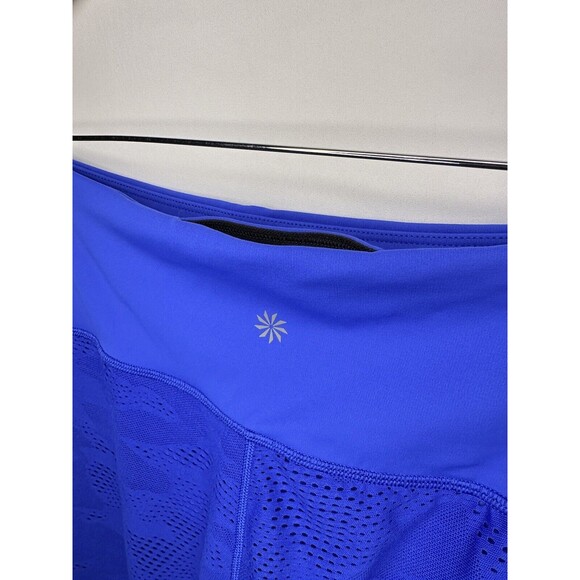 ATHLETA PHENOM CAMO 7/8 Royal Blue Perforated Leggings Women’s Size Medium - Picture 4 of 11